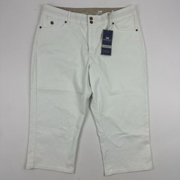 NWT Lee Platinum Label Premium Fit Classic Comfort Capri Jeans Sz 18 Medium - Picture 2 of 12